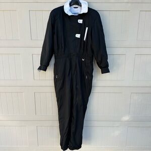 Vintage Fera Skiwear Snowsuit Ski Suit Winter Jumpsuit Black and White S…